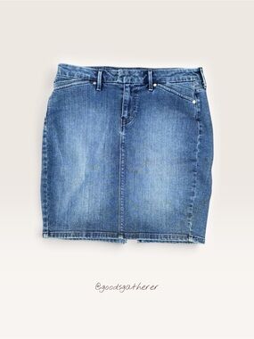 Levi’s Denim Mini Skirt Women’s 8/29 Blue Stretch Pencil Jean Skirt